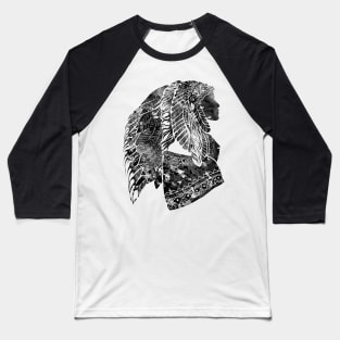 Native American Woman Baseball T-Shirt